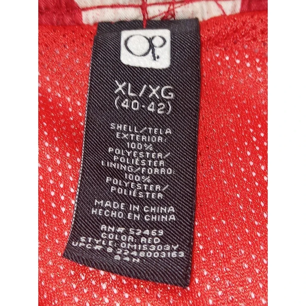 OP Ocean Pacific Hawaiian Swim Trunks Men's XL 40-42 Red Floral‎ Board Shorts